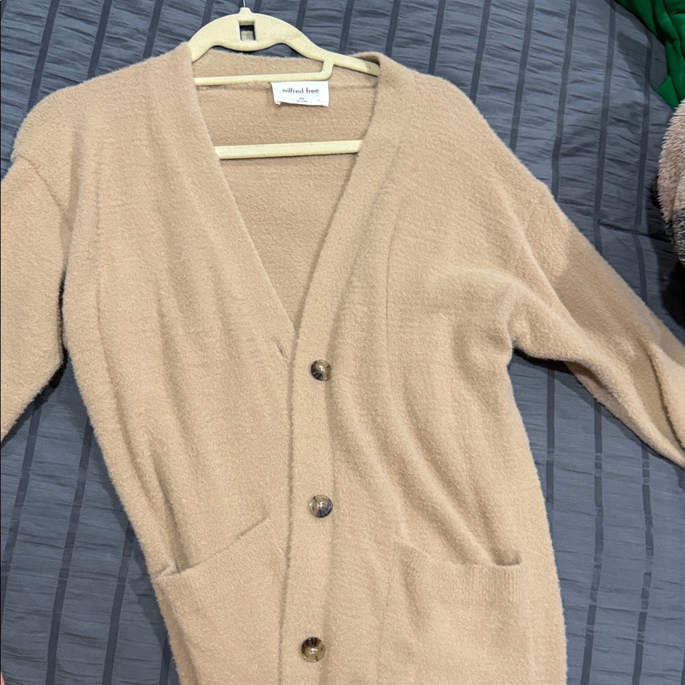 Wilfred Women's Tan Cardigan